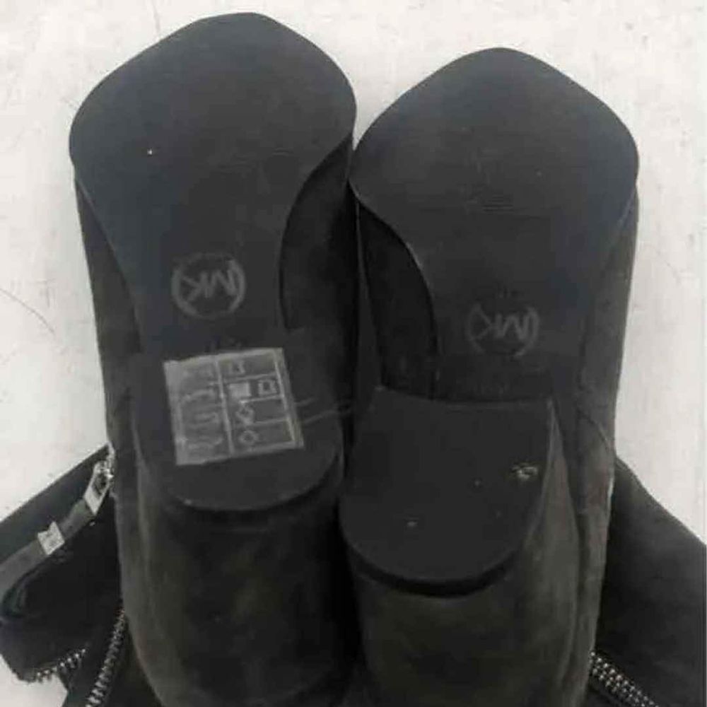 Michael Kors MK Designer Dawson Black Suede Zip Up Ankle Booties Size 5.5 - Picture 7 of 8